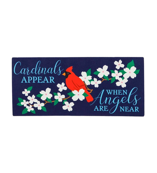Plow & Hearth Doormats Indoor Living Cardinals Appear Switch Mat