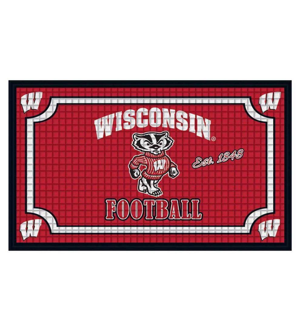 Plow & Hearth Doormats Indoor Living Indoor/Outdoor College Team Pride Embossed Doormat - Univ Of Alabama