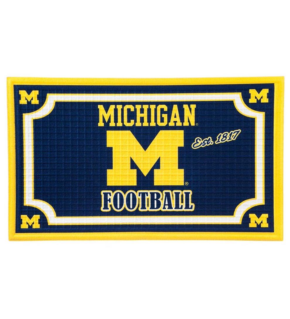 Plow & Hearth Doormats Indoor Living Indoor/Outdoor College Team Pride Embossed Doormat - Univ Of Alabama