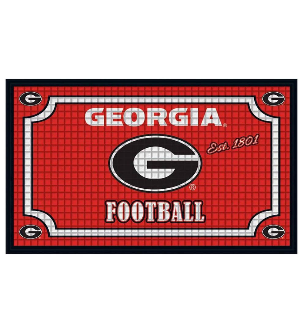Plow & Hearth Doormats Indoor Living Indoor/Outdoor College Team Pride Embossed Doormat - Univ Of Alabama