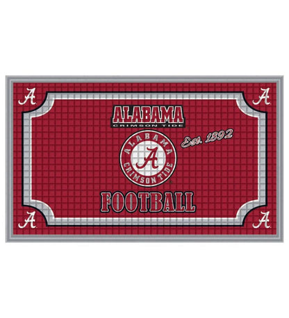 Plow & Hearth Doormats Indoor Living Indoor/Outdoor College Team Pride Embossed Doormat - Univ Of Alabama