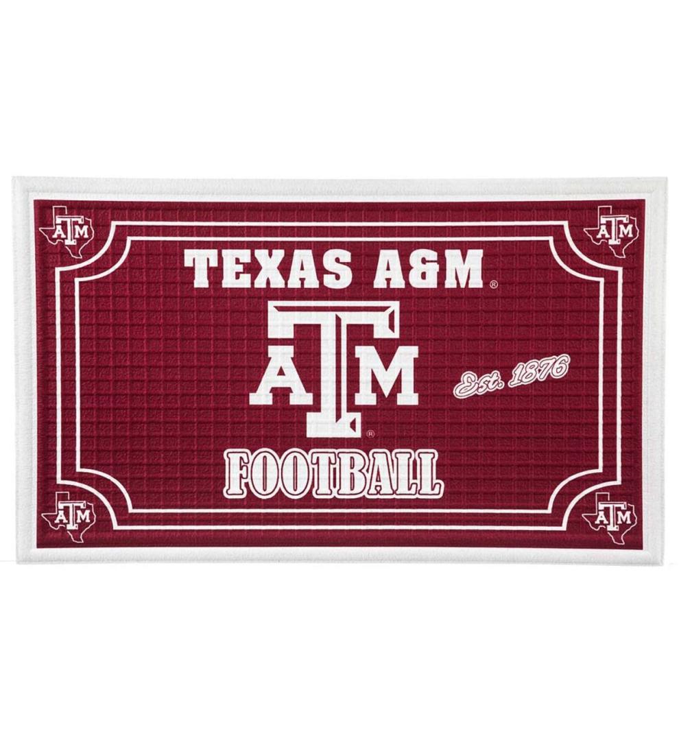 Plow & Hearth Doormats Indoor Living Indoor/Outdoor College Team Pride Embossed Doormat - Univ Of Alabama