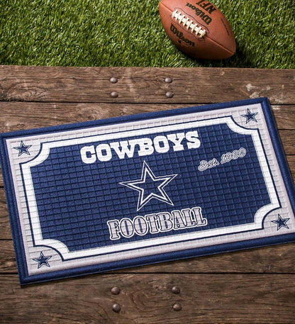 Plow & Hearth Doormats Indoor Living Indoor/Outdoor Nfl Team Pride Embossed Doormat - Denver Broncos