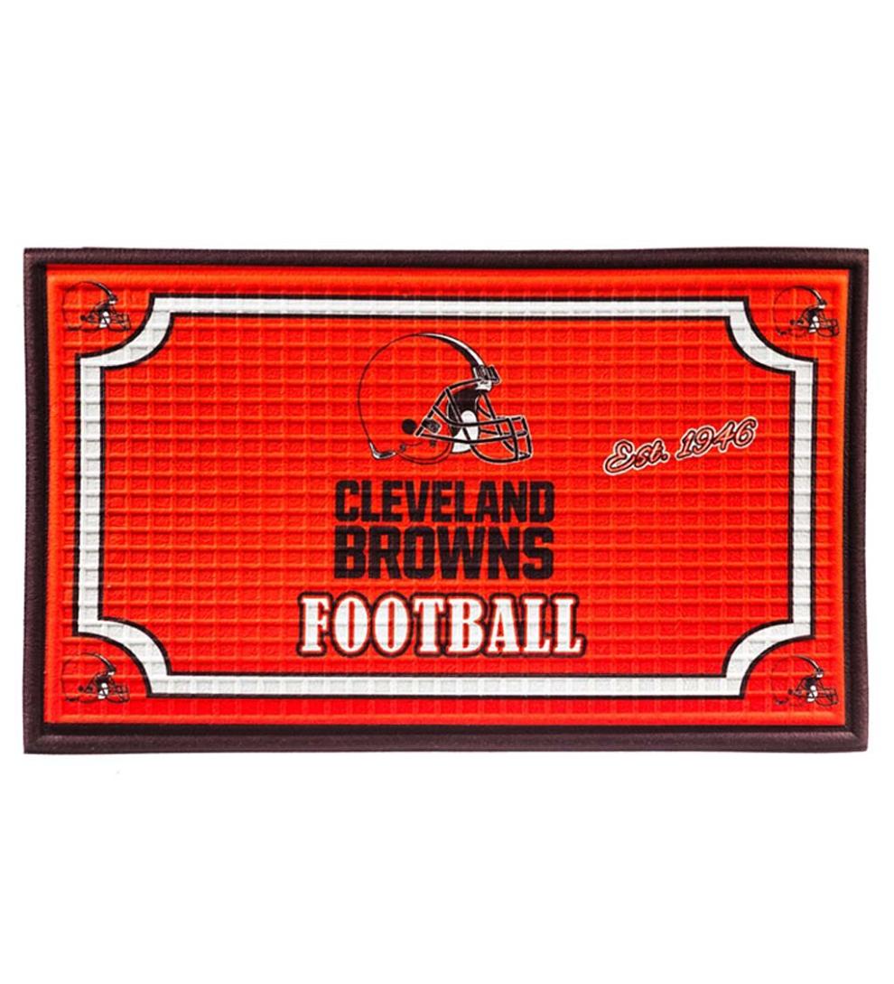 Plow & Hearth Doormats Indoor Living Indoor/Outdoor Nfl Team Pride Embossed Doormat - Denver Broncos
