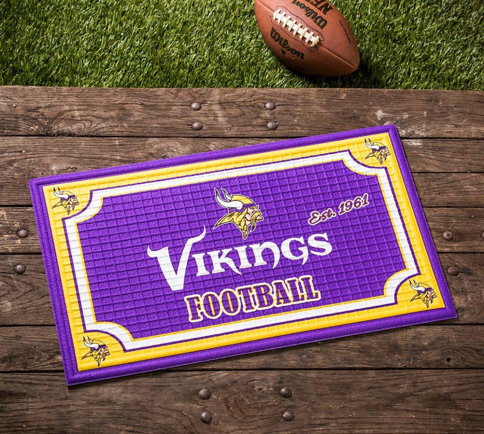 Plow & Hearth Doormats Indoor Living Indoor/Outdoor Nfl Team Pride Embossed Doormat - Denver Broncos