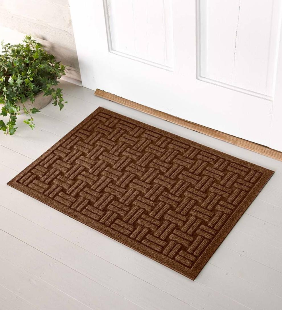 Plow & Hearth Doormats Indoor Living Waterhog Basket Weave Doormat