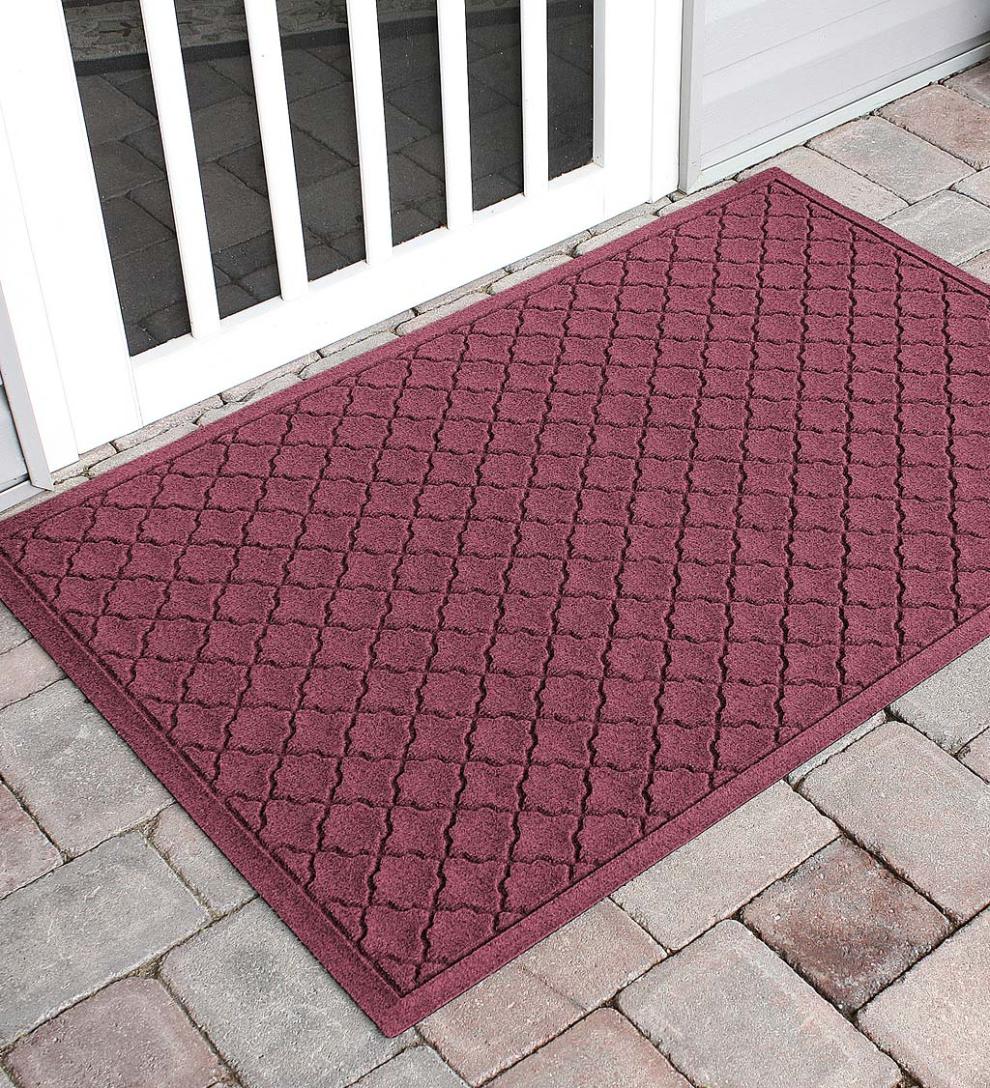 Plow & Hearth Doormats Indoor Living Waterhog Indoor/Outdoor Geometric Doormat