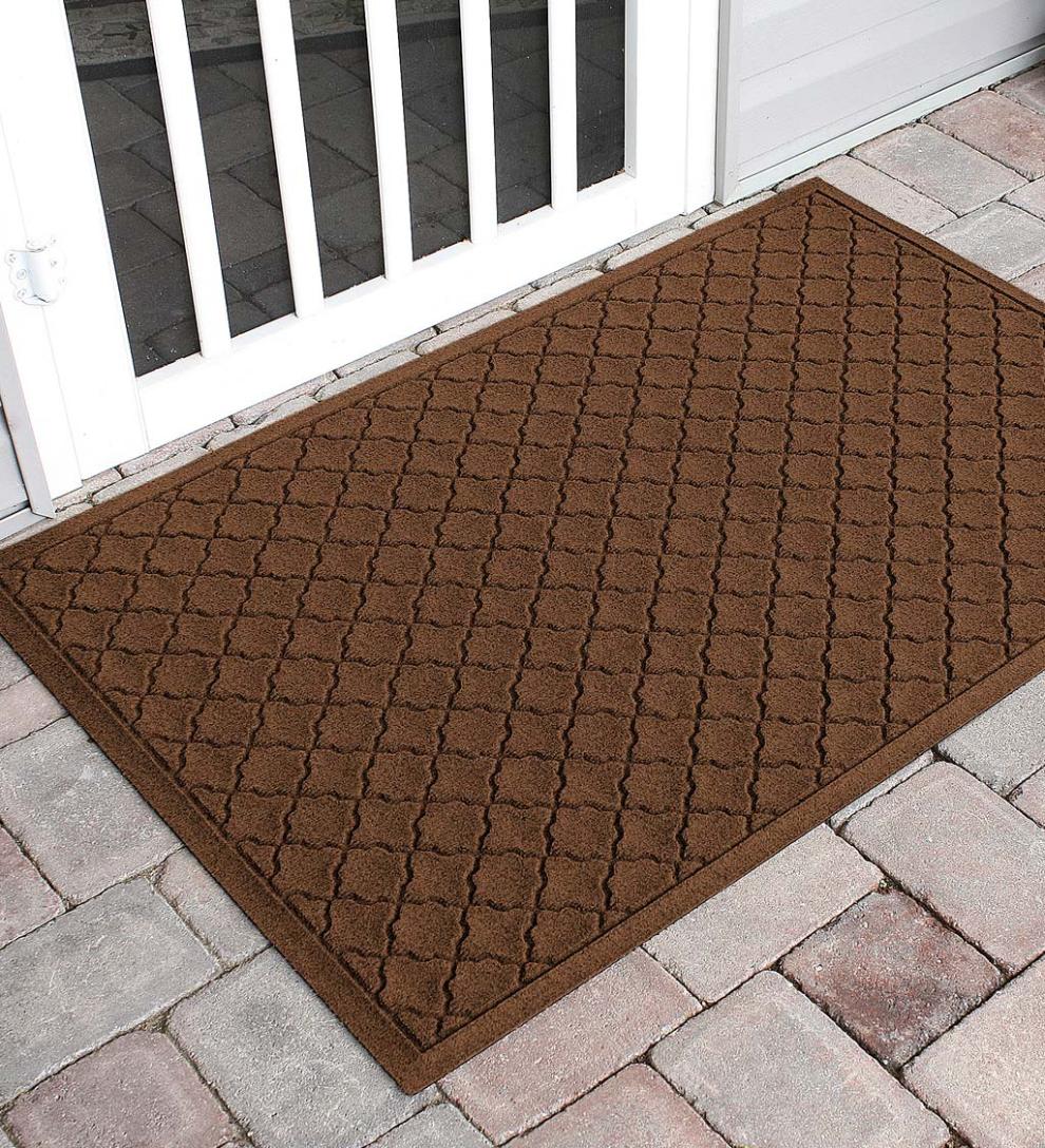 Plow & Hearth Doormats Indoor Living Waterhog Indoor/Outdoor Geometric Doormat