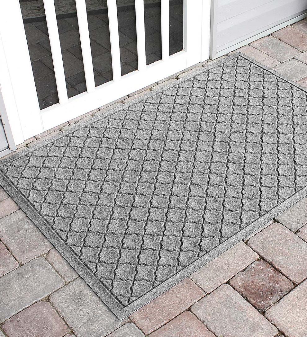 Plow & Hearth Doormats Indoor Living Waterhog Indoor/Outdoor Geometric Doormat