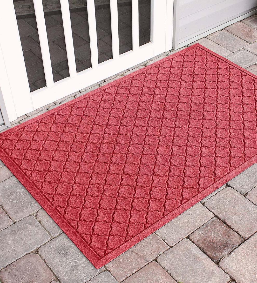 Plow & Hearth Doormats Indoor Living Waterhog Indoor/Outdoor Geometric Doormat