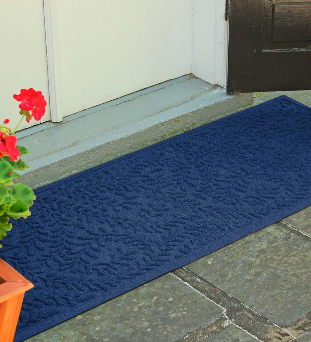 Plow & Hearth Doormats Indoor Living Waterhog Indoor/Outdoor Leaves Doormat
