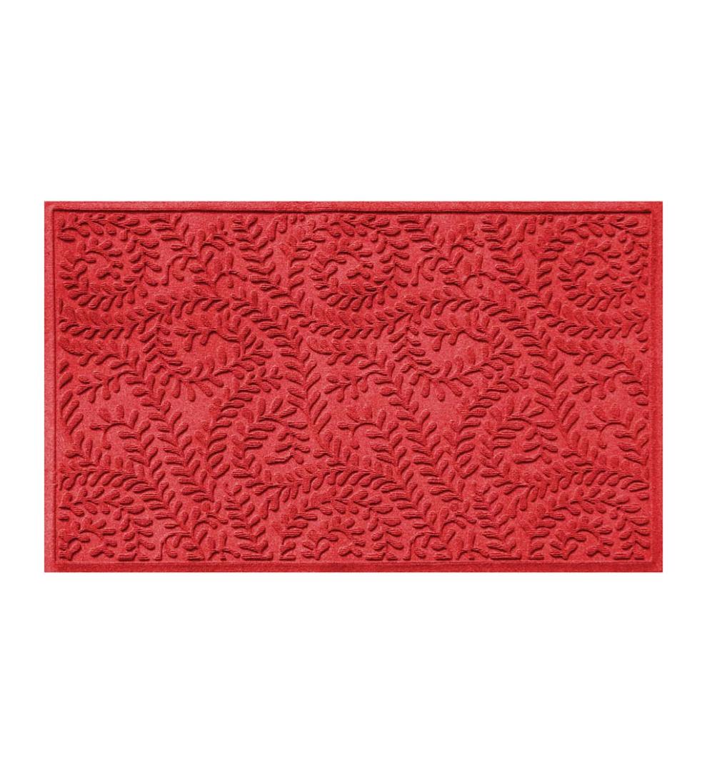 Plow & Hearth Doormats Indoor Living Waterhog Indoor/Outdoor Leaves Doormat