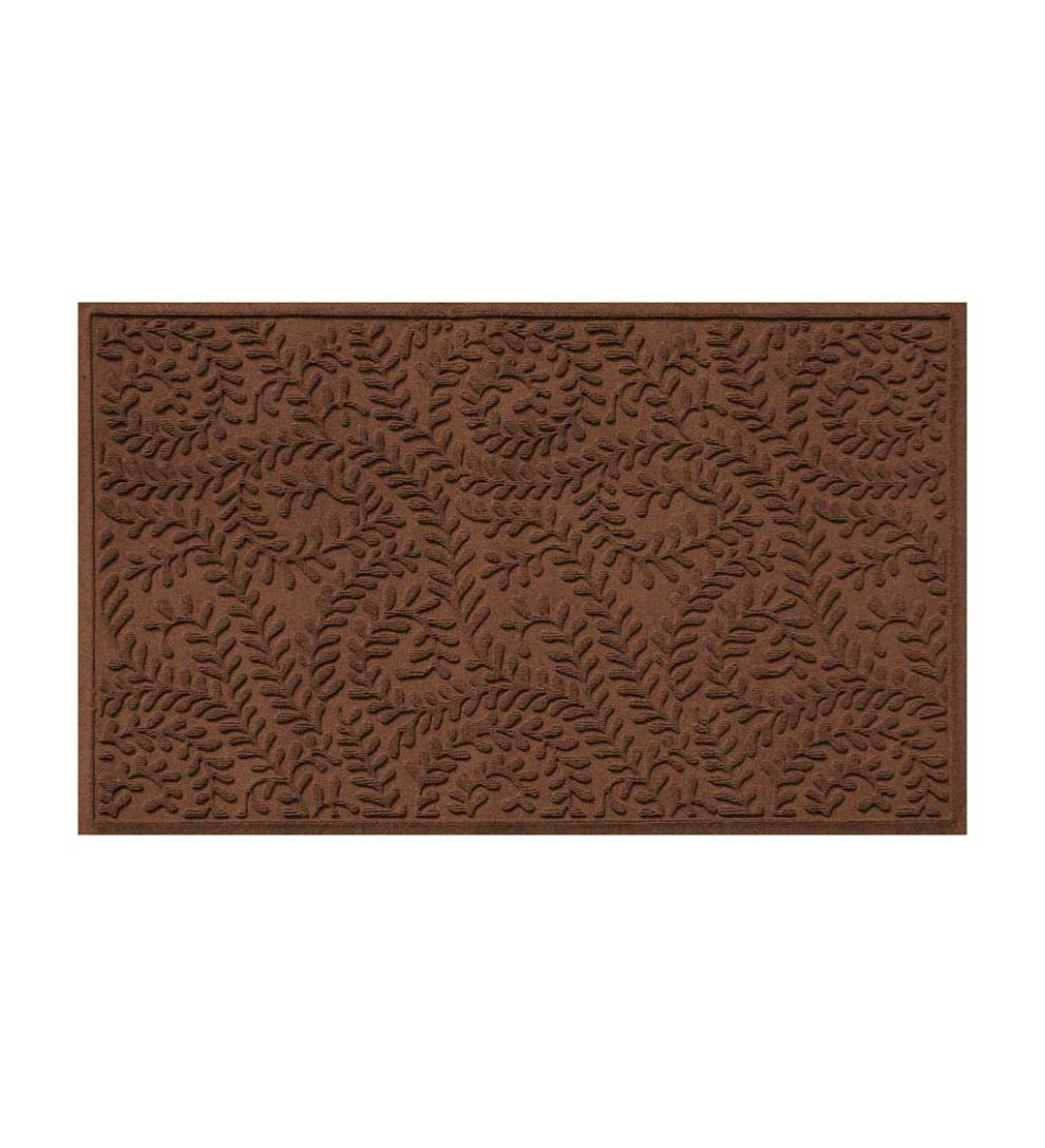 Plow & Hearth Doormats Indoor Living Waterhog Indoor/Outdoor Leaves Doormat