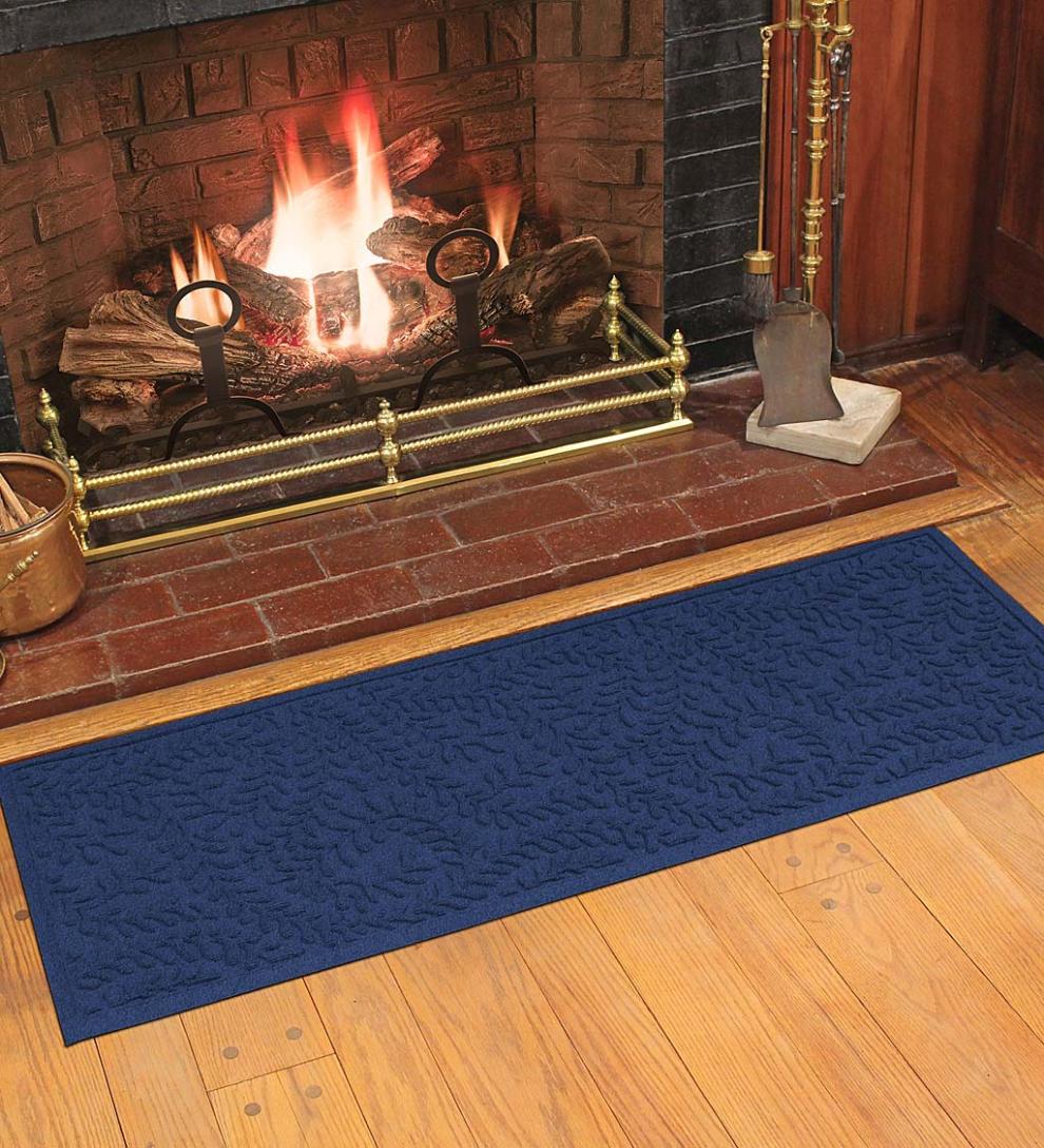 Plow & Hearth Doormats Indoor Living Waterhog Indoor/Outdoor Leaves Doormat