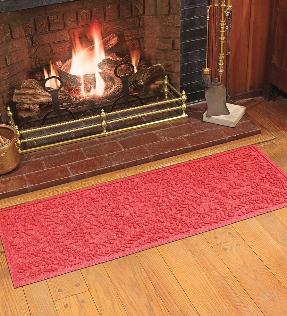 Plow & Hearth Doormats Indoor Living Waterhog Indoor/Outdoor Leaves Doormat