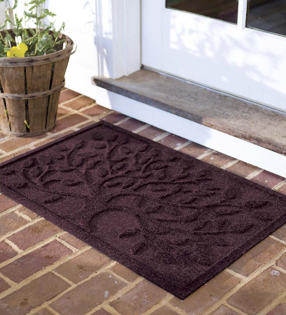 Plow & Hearth Doormats Indoor Living Waterhog Tree Of Life Doormat