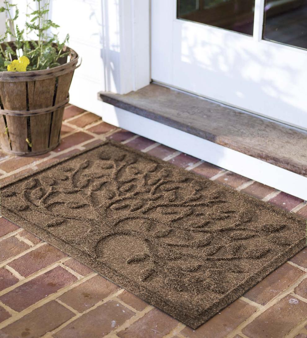 Plow & Hearth Doormats Indoor Living Waterhog Tree Of Life Doormat