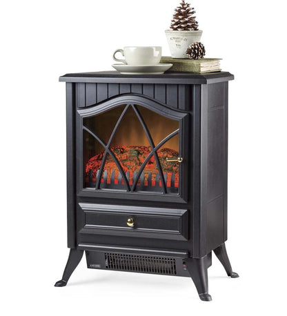 Plow & Hearth Electric Fireplaces & Stoves Fireplace & Hearth Compact Electric Stove - Black