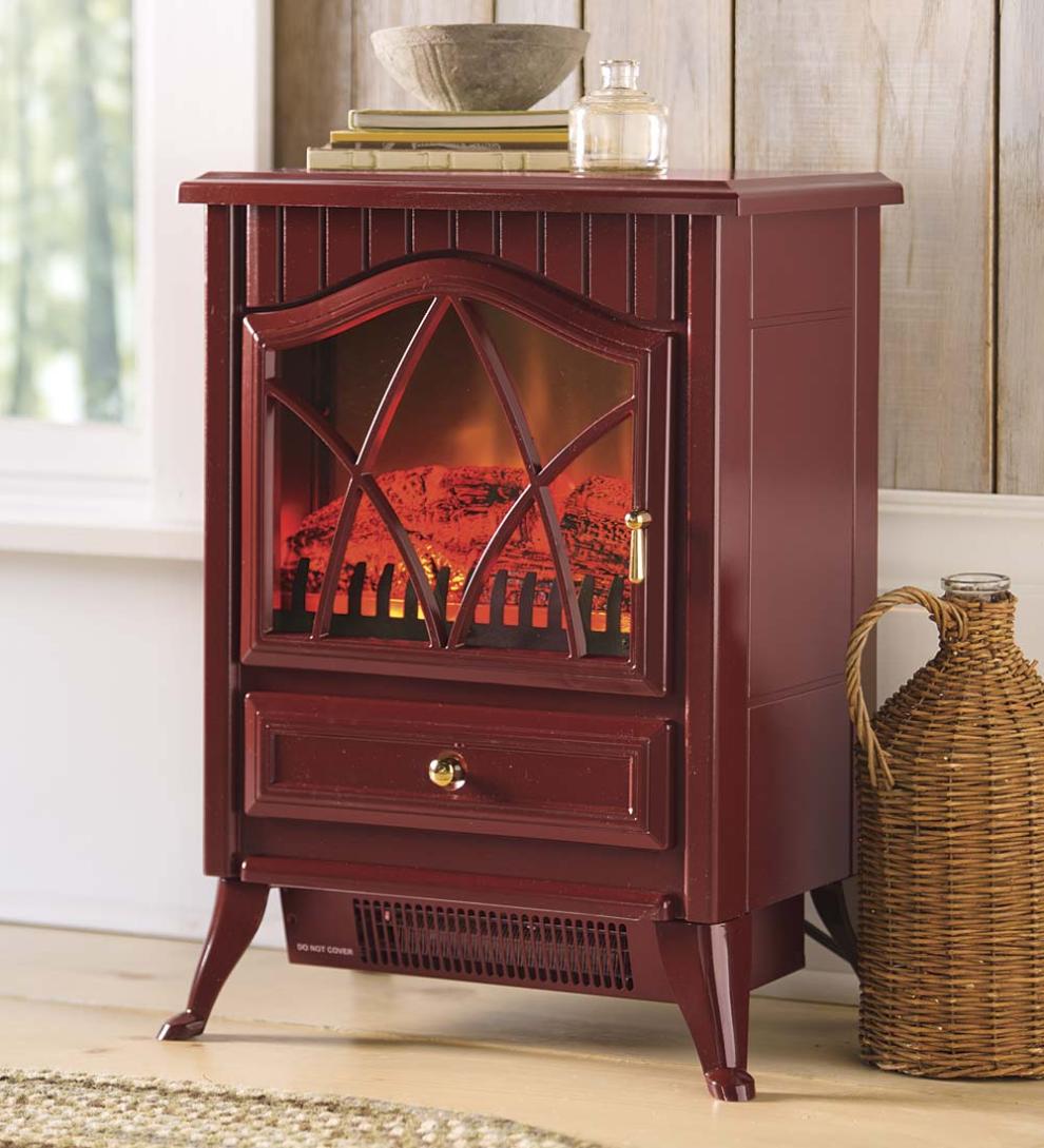 Plow & Hearth Electric Fireplaces & Stoves Fireplace & Hearth Compact Electric Stove - Black