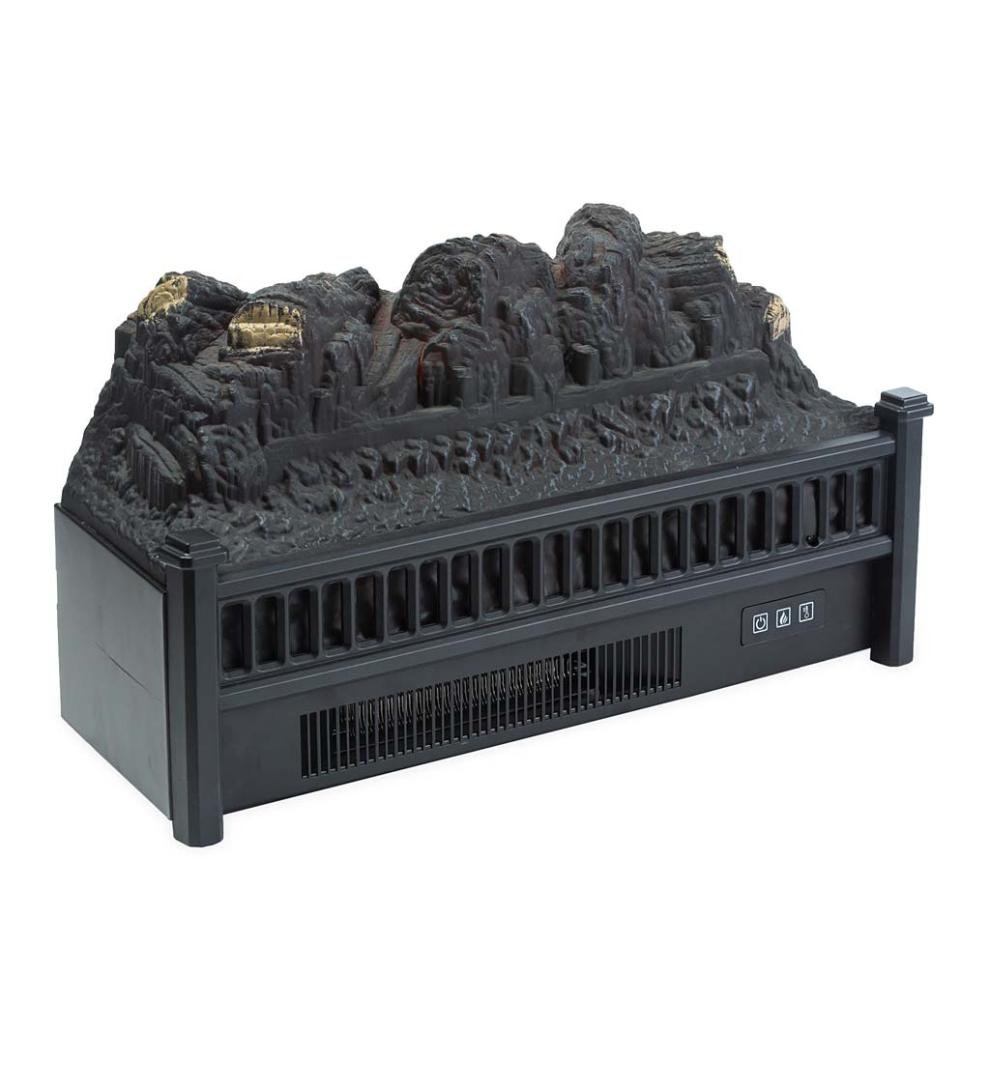 Plow & Hearth Electric Fireplaces & Stoves Fireplace & Hearth Electric Log Set With Adjustable Flame Settings And Remote Control - Oak