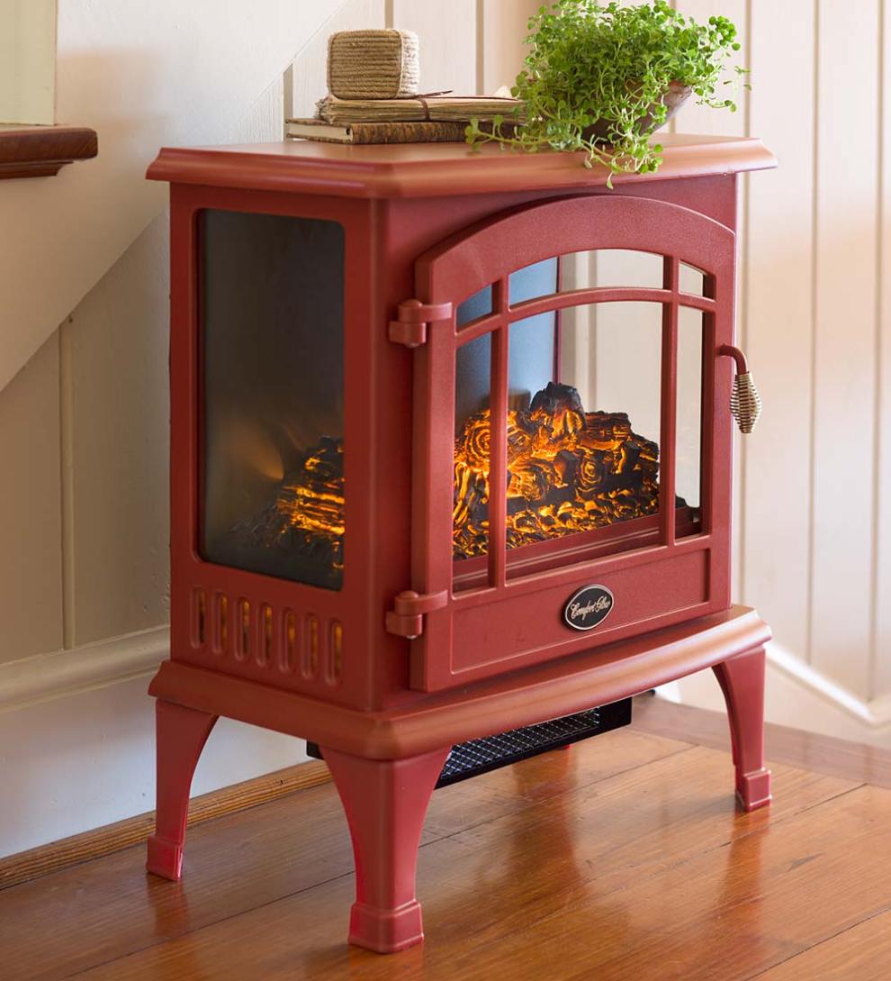 Plow & Hearth Electric Fireplaces & Stoves Fireplace & Hearth Panoramic Quartz Infrared Stove Heater - Black