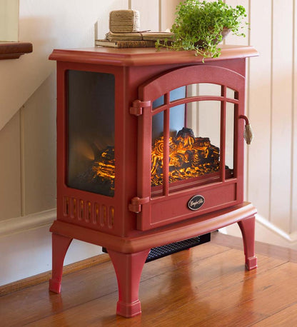 Plow & Hearth Electric Fireplaces & Stoves Fireplace & Hearth Panoramic Quartz Infrared Stove Heater - Black