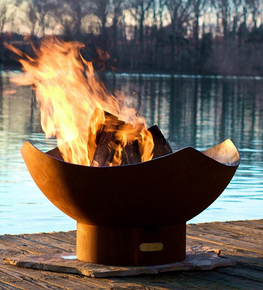 Plow & Hearth Fire Pits Fireplace & Hearth American-Made Firepit Art Manta Ray Fire Pit