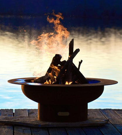 Plow & Hearth Fire Pits Fireplace & Hearth American-Made Firepit Art Saturn Fire Pit