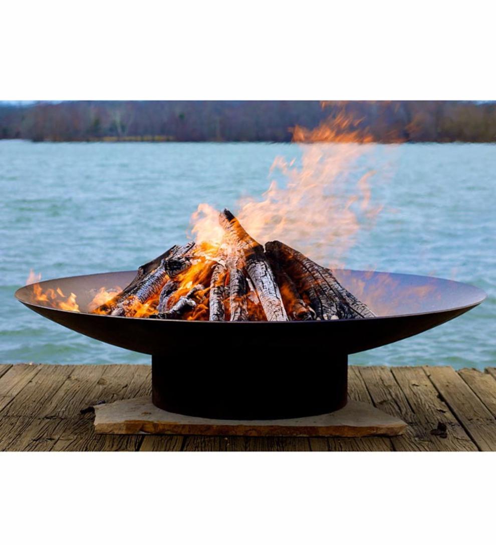 Plow & Hearth Fire Pits Fireplace & Hearth American-Made Handcrafted Asia Outdoor Fire Pit