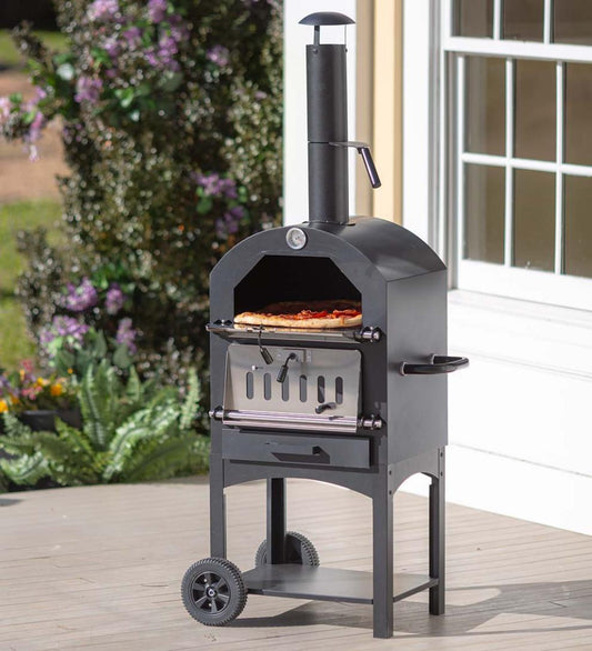 Plow & Hearth Fire Pits Fireplace & Hearth Charcoal Grill/Oven/Chimenea