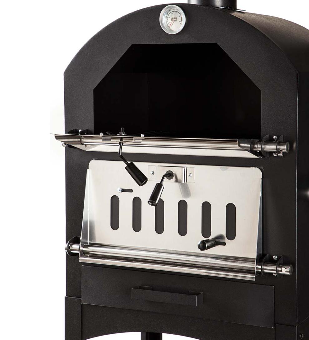 Plow & Hearth Fire Pits Fireplace & Hearth Charcoal Grill/Oven/Chimenea