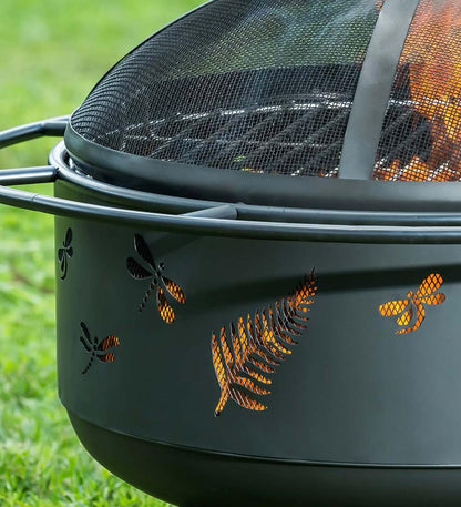 Plow & Hearth Fire Pits Fireplace & Hearth Dragonfly Wood-Burning Fire Pit