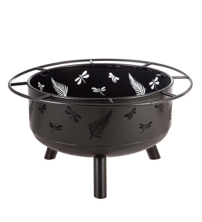 Plow & Hearth Fire Pits Fireplace & Hearth Dragonfly Wood-Burning Fire Pit