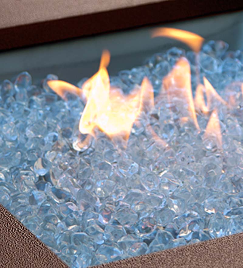 Plow & Hearth Fire Pits Fireplace & Hearth Fire Glass, 10 Lbs. - Chestnut