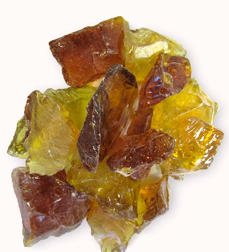 Plow & Hearth Fire Pits Fireplace & Hearth Fire Glass, 10 Lbs. - Chestnut