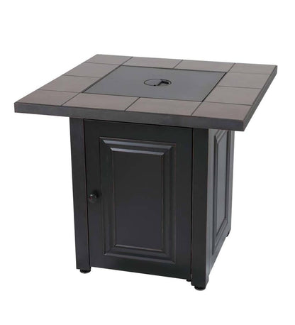 Plow & Hearth Fire Pits Fireplace & Hearth Halifax Propane Gas Fire Pit With Tabletop Insert And Lava Rocks