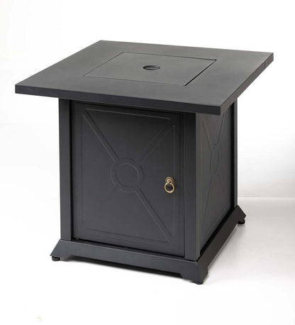 Plow & Hearth Fire Pits Fireplace & Hearth Sandford Propane Gas Fire Pit With Tabletop Insert And Lava Rocks