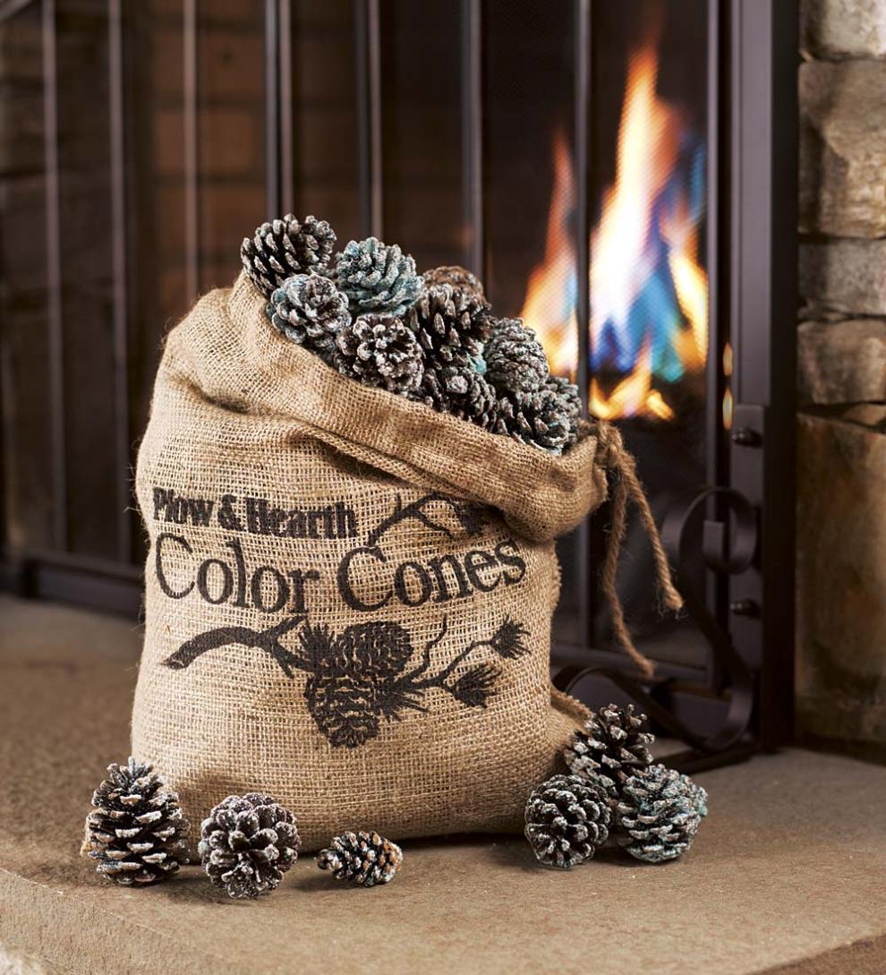 Plow & Hearth Fire Starters & Fatwood Fireplace & Hearth Color-Changing Fireplace Color Cones