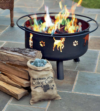 Plow & Hearth Fire Starters & Fatwood Fireplace & Hearth Color-Changing Fireplace Color Cones