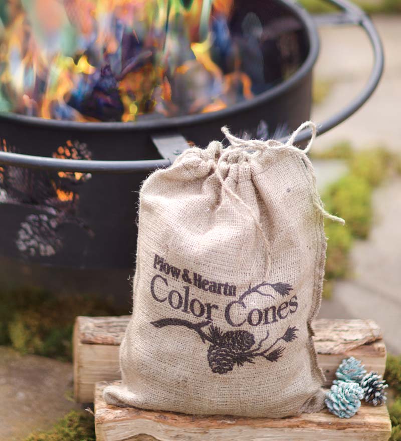 Plow & Hearth Fire Starters & Fatwood Fireplace & Hearth Color-Changing Fireplace Color Cones