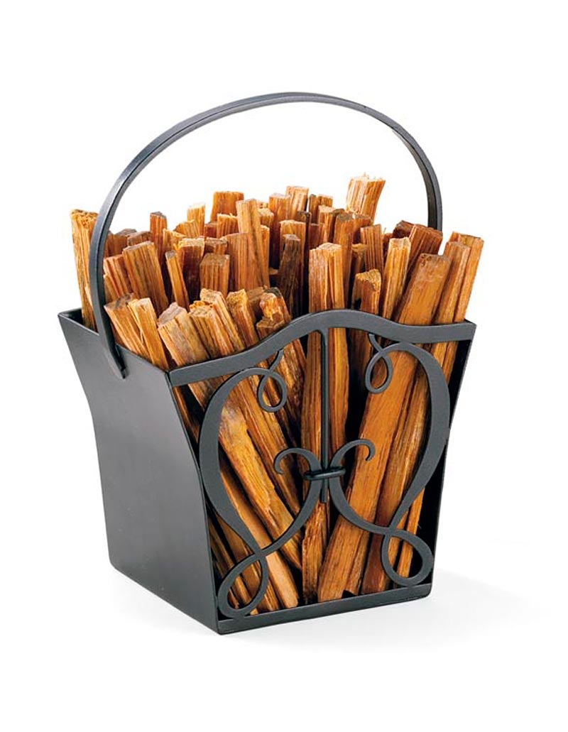 Plow & Hearth Fire Starters & Fatwood Fireplace & Hearth Cypher Fatwood Caddy With 4 Lbs. Fatwood