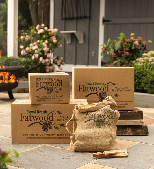 Plow & Hearth Fire Starters & Fatwood Fireplace & Hearth Fatwood Fire-Starter Pre-Split Kindling