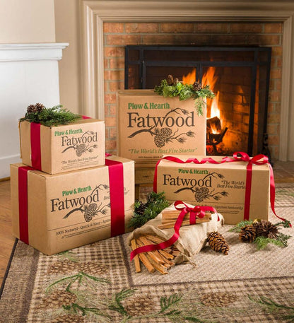 Plow & Hearth Fire Starters & Fatwood Fireplace & Hearth Fatwood Fire-Starter Pre-Split Kindling