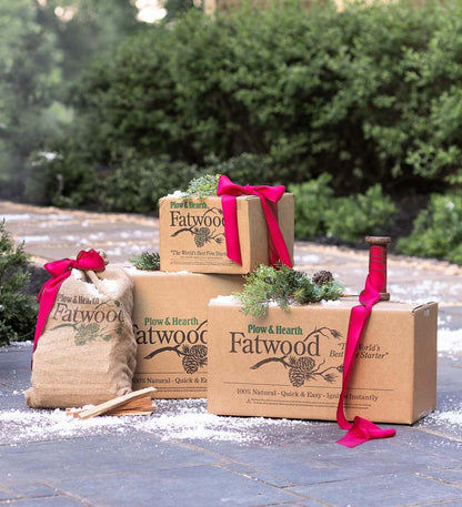Plow & Hearth Fire Starters & Fatwood Fireplace & Hearth Fatwood Fire-Starter Pre-Split Kindling