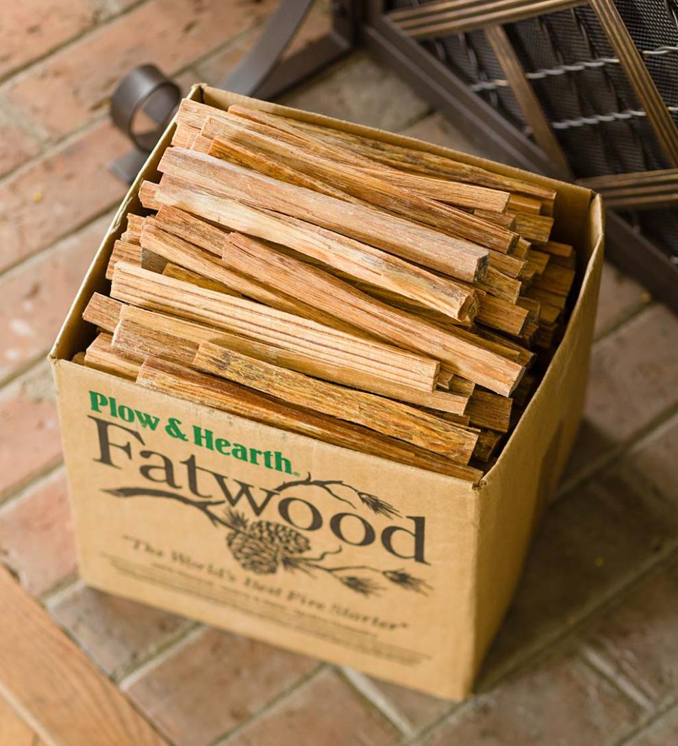 Plow & Hearth Fire Starters & Fatwood Fireplace & Hearth Fatwood Fire-Starter Pre-Split Kindling