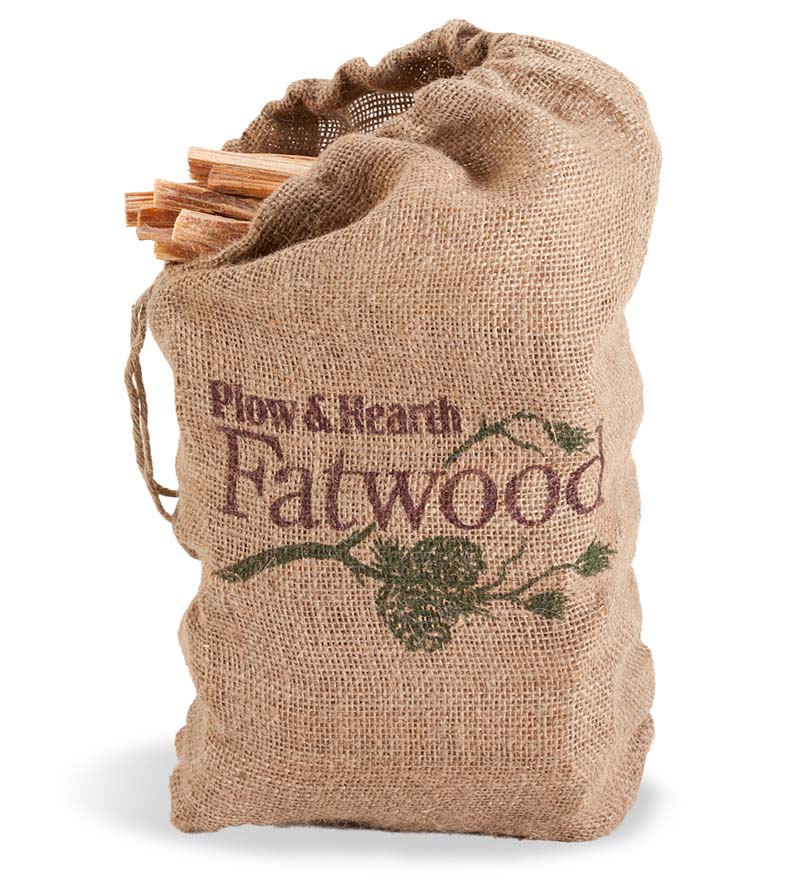 Plow & Hearth Fire Starters & Fatwood Fireplace & Hearth Fatwood Fire-Starter Pre-Split Kindling