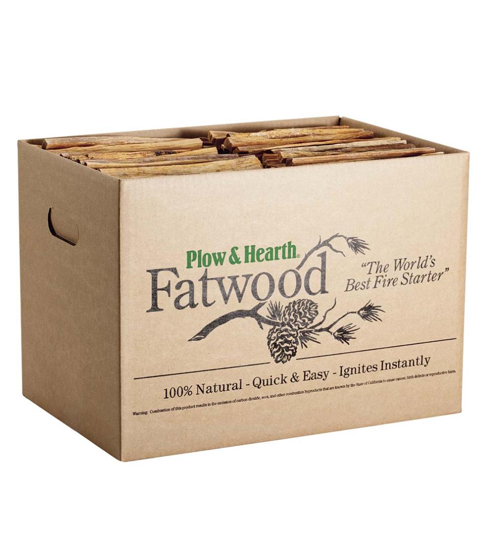 Plow & Hearth Fire Starters & Fatwood Fireplace & Hearth Fatwood Fire-Starter Pre-Split Kindling