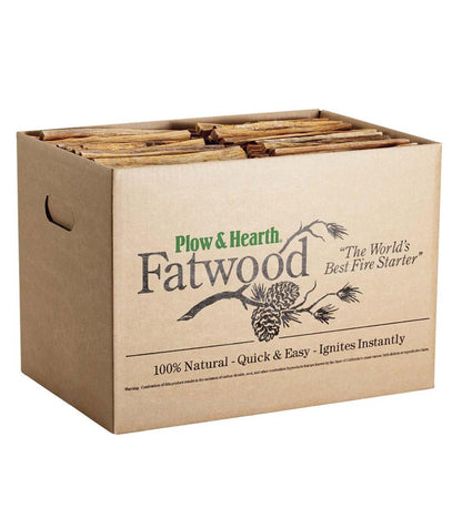 Plow & Hearth Fire Starters & Fatwood Fireplace & Hearth Fatwood Fire-Starter Pre-Split Kindling