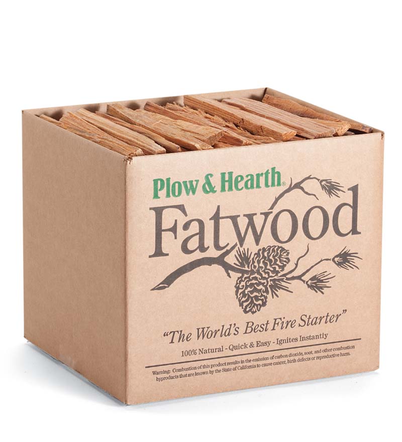 Plow & Hearth Fire Starters & Fatwood Fireplace & Hearth Fatwood Fire-Starter Pre-Split Kindling