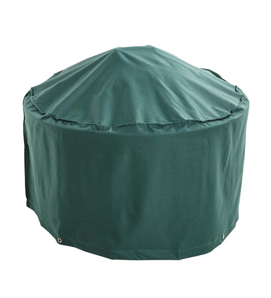 Plow & Hearth Fireplace Cleaning & Maintenance Fireplace & Hearth Classic Outdoor Furniture All-Weather Fire Pit Cover - Green